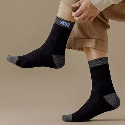 Men's Colorblock Thermal Mid-Calf Socks