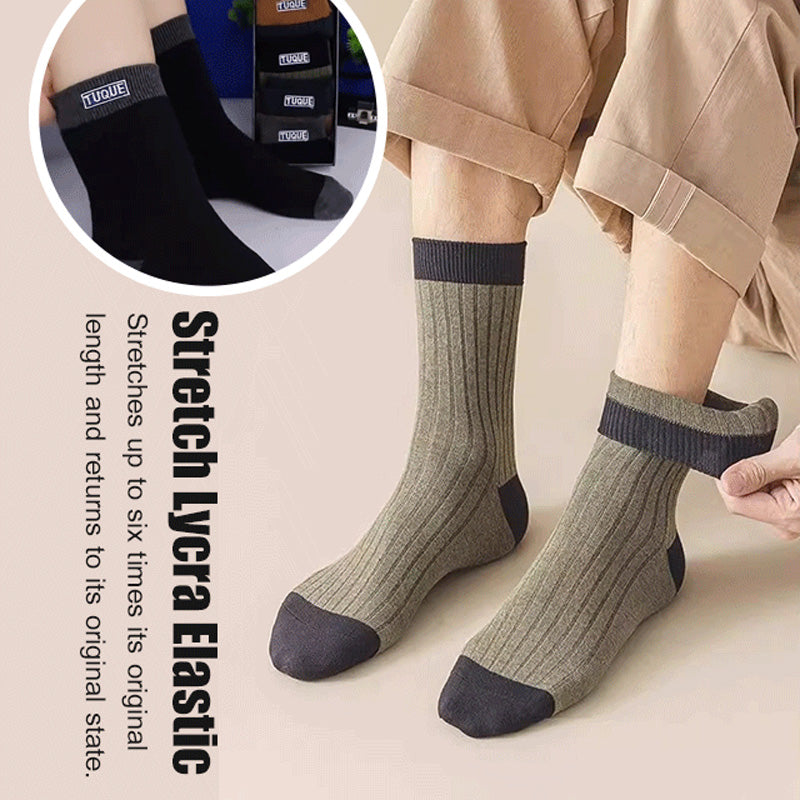 Men's Colorblock Thermal Mid-Calf Socks