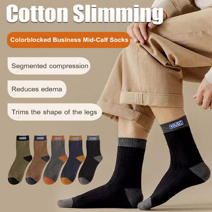 Men's Colorblock Thermal Mid-Calf Socks