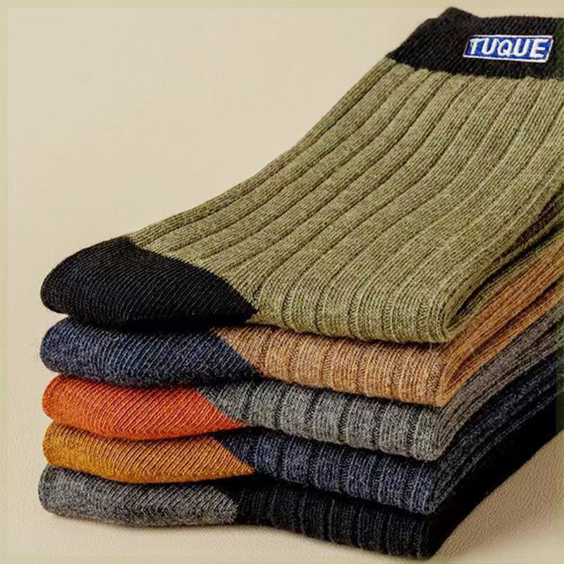 Men's Colorblock Thermal Mid-Calf Socks