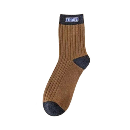 Men's Colorblock Thermal Mid-Calf Socks