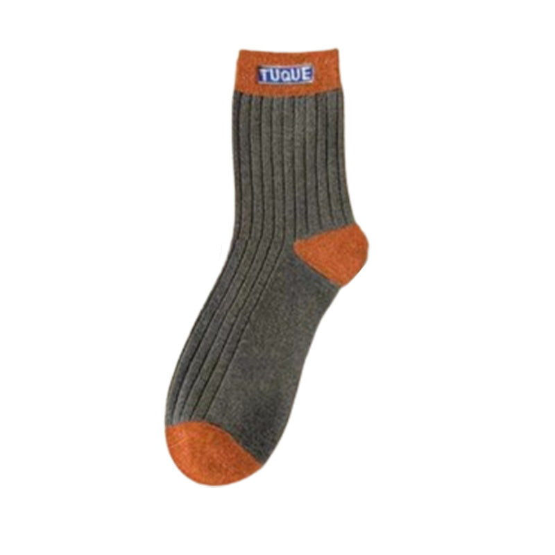 Men's Colorblock Thermal Mid-Calf Socks