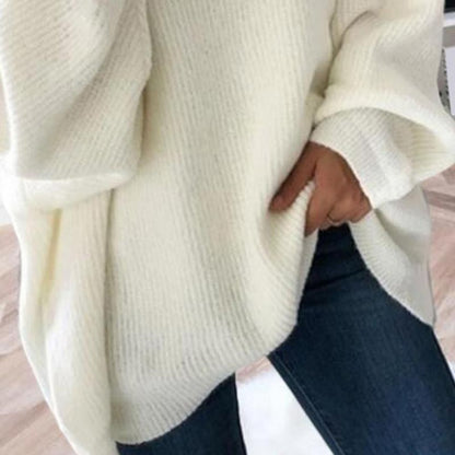 🔥Limited Time 50% OFF🔥Women’s Oversized Turtleneck Solid Color Knit Sweater