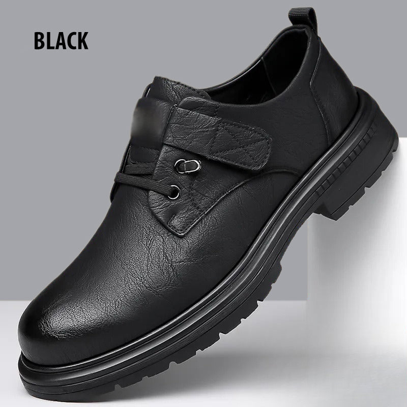 Men's Breathable Retro PU Leather Soft Sole Shoes