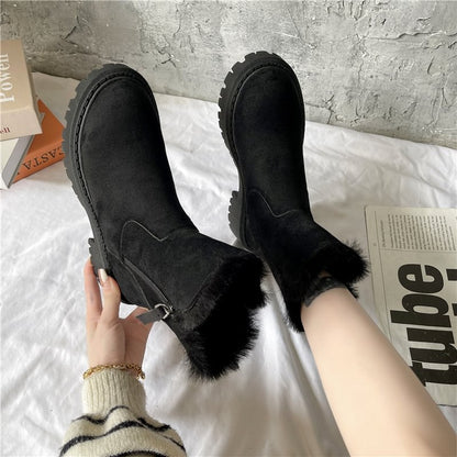 👢Women's Winter Fleece Martin Snow Boots