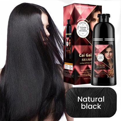 Herbal Extract Instant Hair Color Shampoo for Men & Women