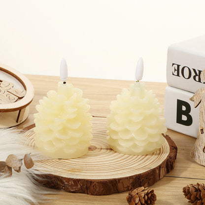 🎄🎁Flameless LED Pine Cone Candles for Holiday Decor