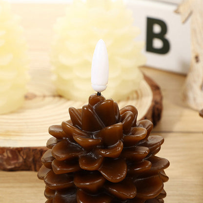 🎄🎁Flameless LED Pine Cone Candles for Holiday Decor