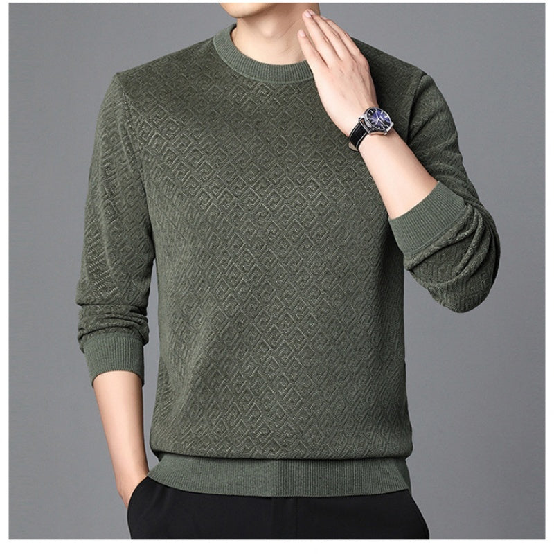 Thickened Men's Crew Neck Sweater