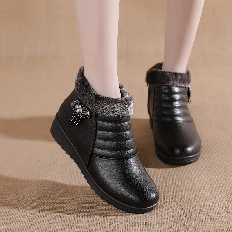 Trendy Warm Faux Fur Winter Boots for Women