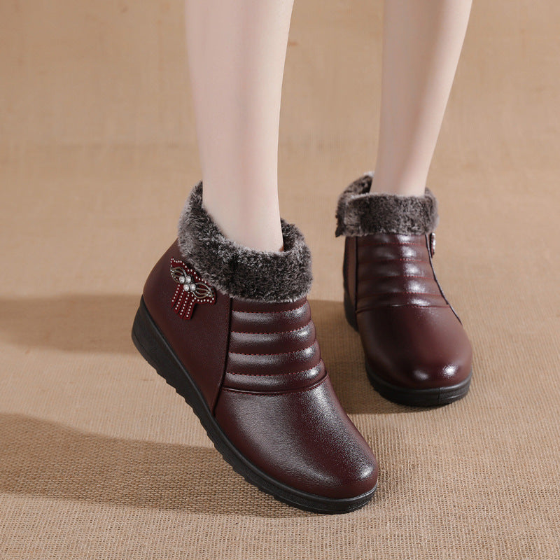 Trendy Warm Faux Fur Winter Boots for Women