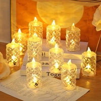 🔥3pcs/SET🕯️🎁 Crystal Flameless Candle Light