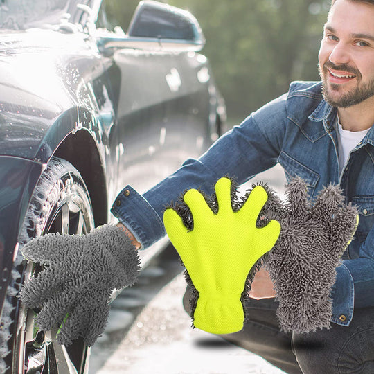 💚BUY 1 GET 1 FREE 💚Double-Sided Five-Finger Car Wash Gloves