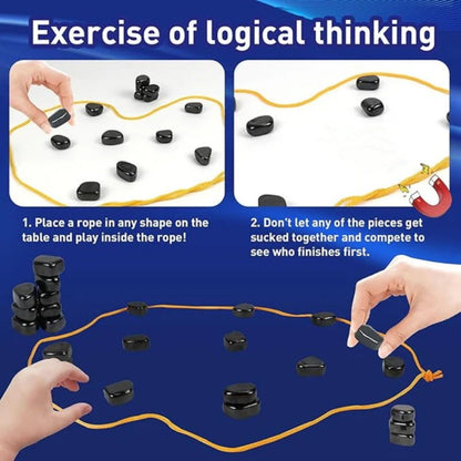 Fun Magnetic Chess Game with Rope