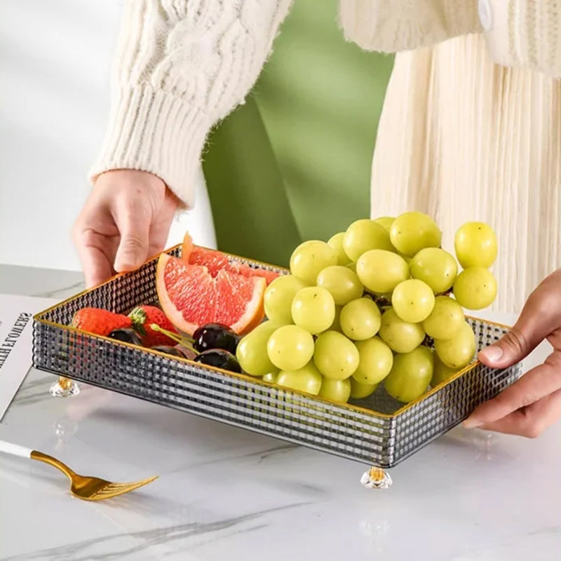 Luxury Textured Multifunctional Fruit & Snack Tray