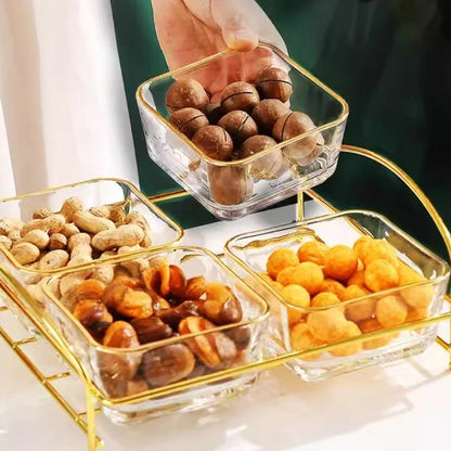 Luxury Textured Multifunctional Fruit & Snack Tray