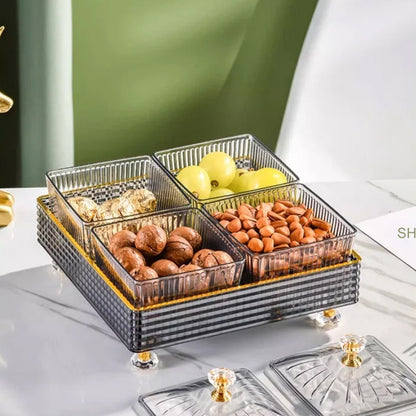 Luxury Textured Multifunctional Fruit & Snack Tray