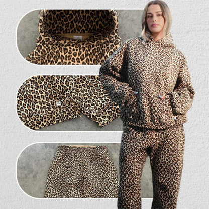 🎅Early Xmas Sales 🎁Stylish Leopard Print Top & Pants Set