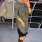 🎅Early Xmas Sales - 50% OFF🎄Women’s Lace Trim Leopard Print Dress