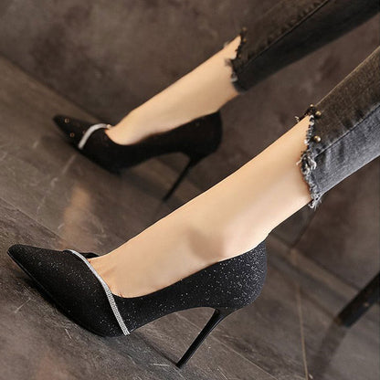 Women's Rhinestone Stiletto Pumps