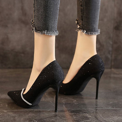 Women's Rhinestone Stiletto Pumps