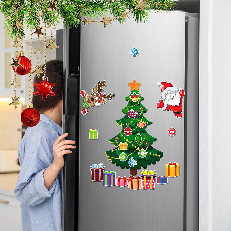 (🎅Xmas Sale 48% OFF) - 🎄Christmas 3D Cartoon Magnetic Sticker