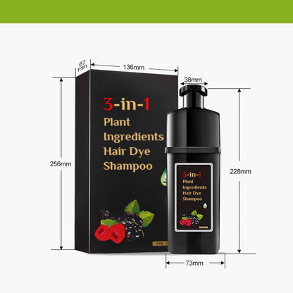 Plant Ingredients Hair Dye Shampoo - Black