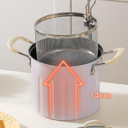 Multifunctional deep fryer and grease container with strainer