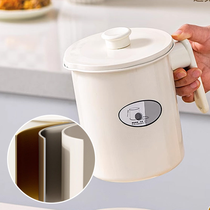 Multifunctional deep fryer and grease container with strainer