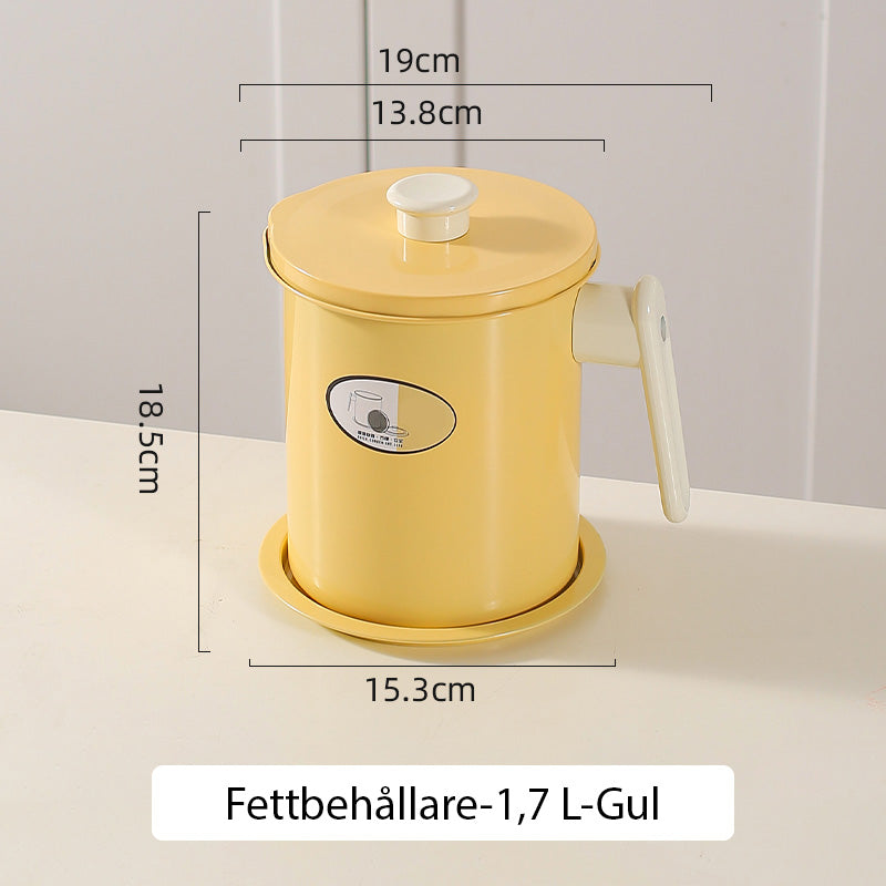 Multifunctional deep fryer and grease container with strainer