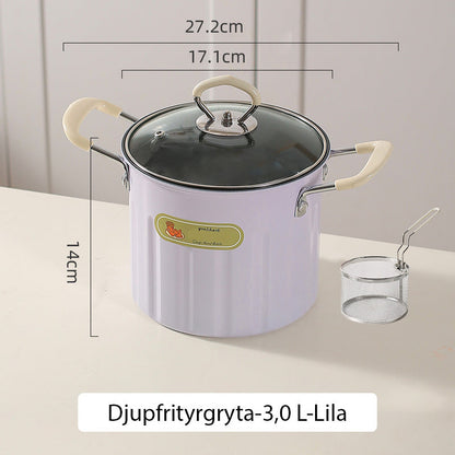 Multifunctional deep fryer and grease container with strainer