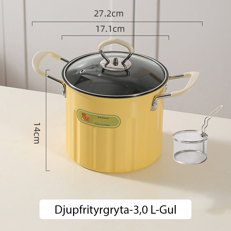 Multifunctional deep fryer and grease container with strainer