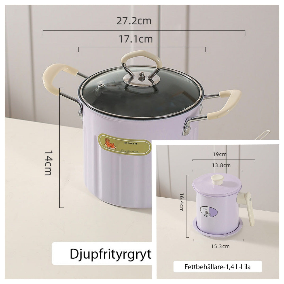 Multifunctional deep fryer and grease container with strainer