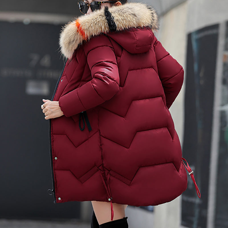 ✨Winter Offer💖Women's Winter Puffer Coat with Faux Fur Hood