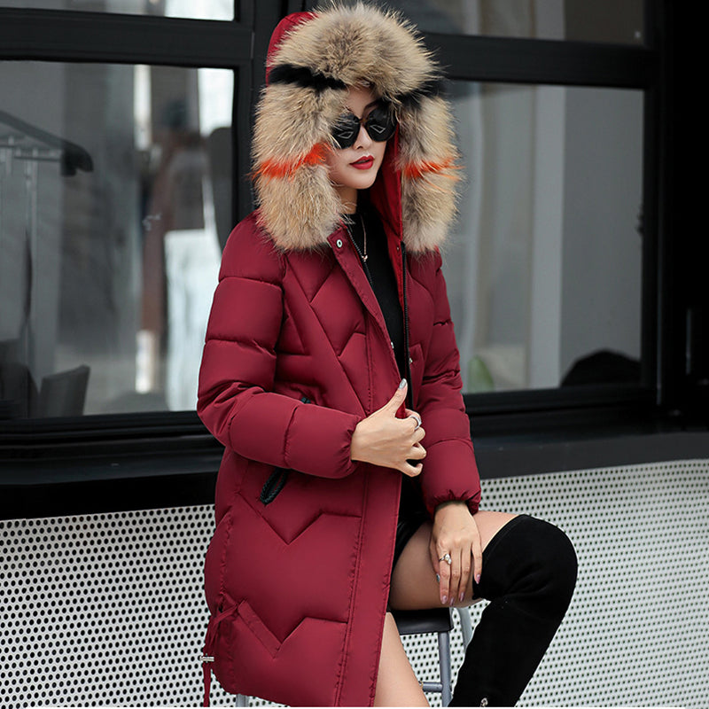 ✨Winter Offer💖Women's Winter Puffer Coat with Faux Fur Hood