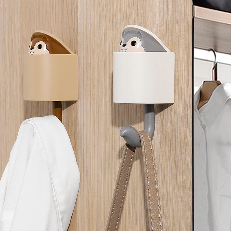 Creative Cute Squirrel Self-Adhesive Wall Hook