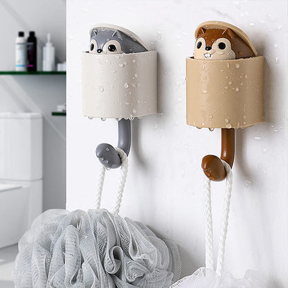 Creative Cute Squirrel Self-Adhesive Wall Hook