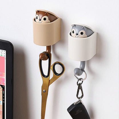 Creative Cute Squirrel Self-Adhesive Wall Hook