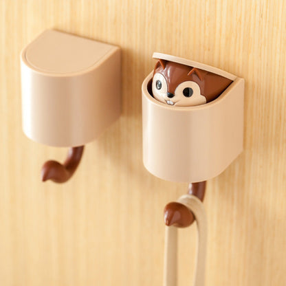 Creative Cute Squirrel Self-Adhesive Wall Hook