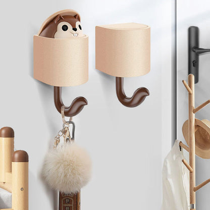 Creative Cute Squirrel Self-Adhesive Wall Hook