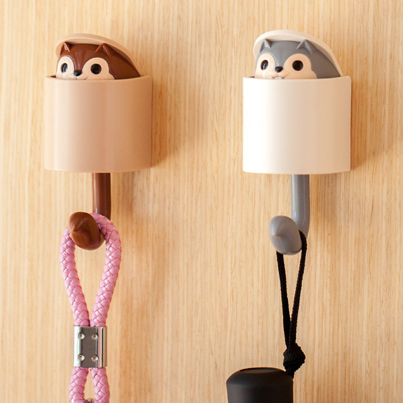 Creative Cute Squirrel Self-Adhesive Wall Hook