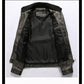 Men's PU Leather Warm Jacket with Pockets