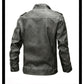 Men's PU Leather Warm Jacket with Pockets
