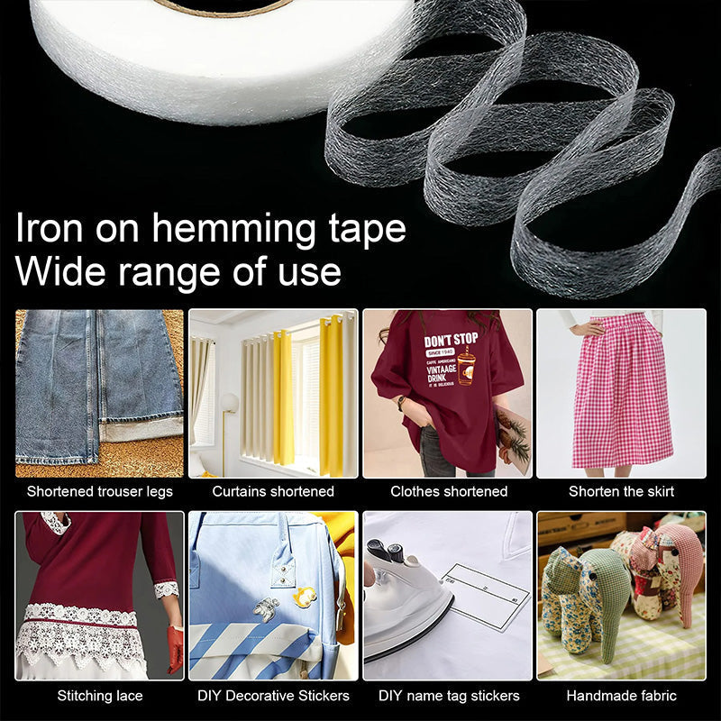 💥Iron-On Double-Sided Fabric Tape for Sewing & DIY🍃