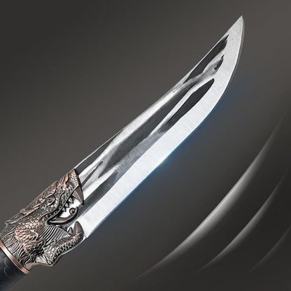 🔪Bone-cutting Knife with Dragon Decoration and Scabbard