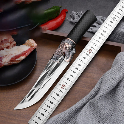 🔪Bone-cutting Knife with Dragon Decoration and Scabbard