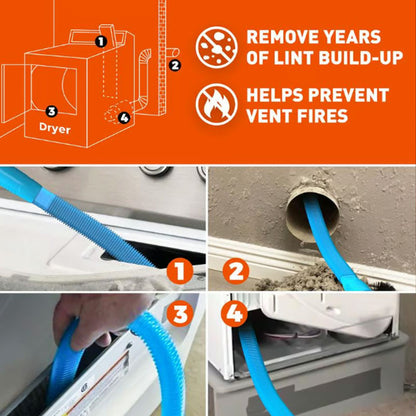 ✨LAST DAY SALE 75% OFF ✨Detachable Dryer Vent Cleaning Kit