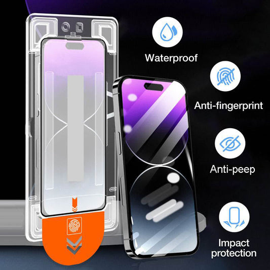 Quick-Apply Dust-Proof Anti-blue Light Screen Protector for iPhone