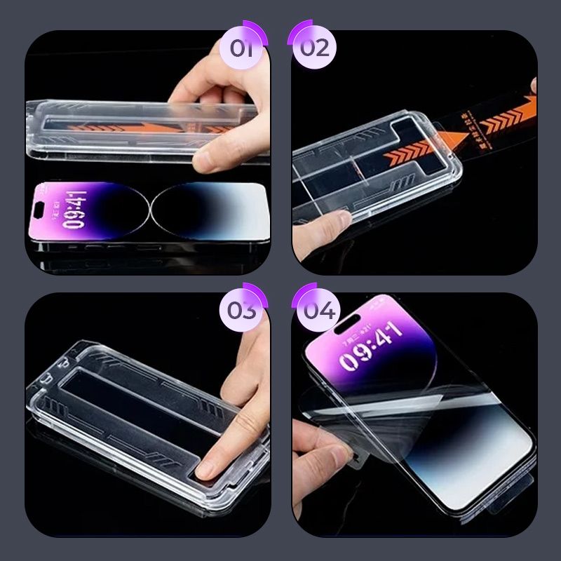 Quick-Apply Dust-Proof Anti-blue Light Screen Protector for iPhone