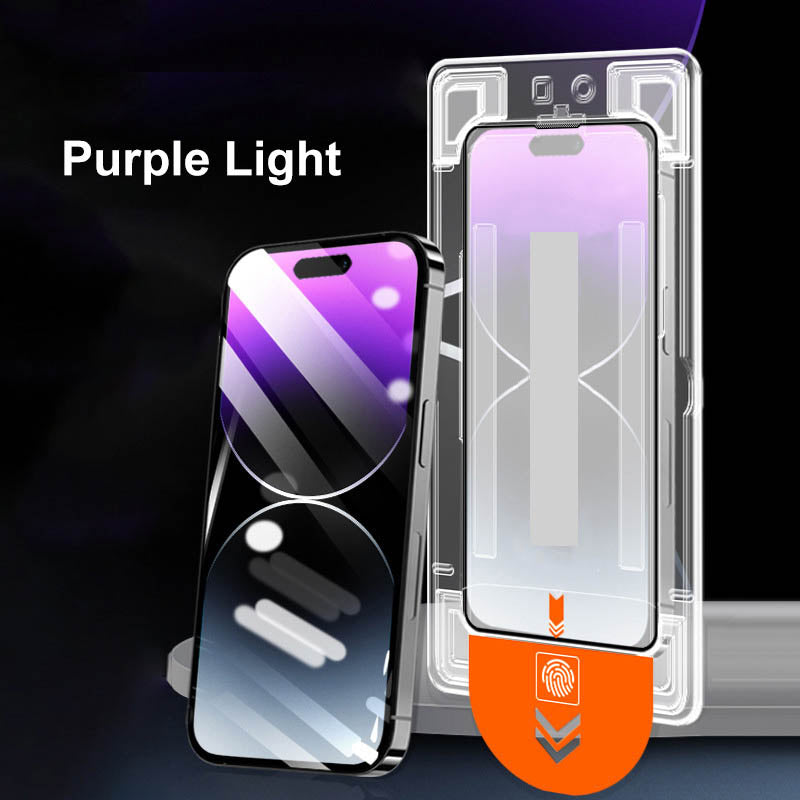 Quick-Apply Dust-Proof Anti-blue Light Screen Protector for iPhone